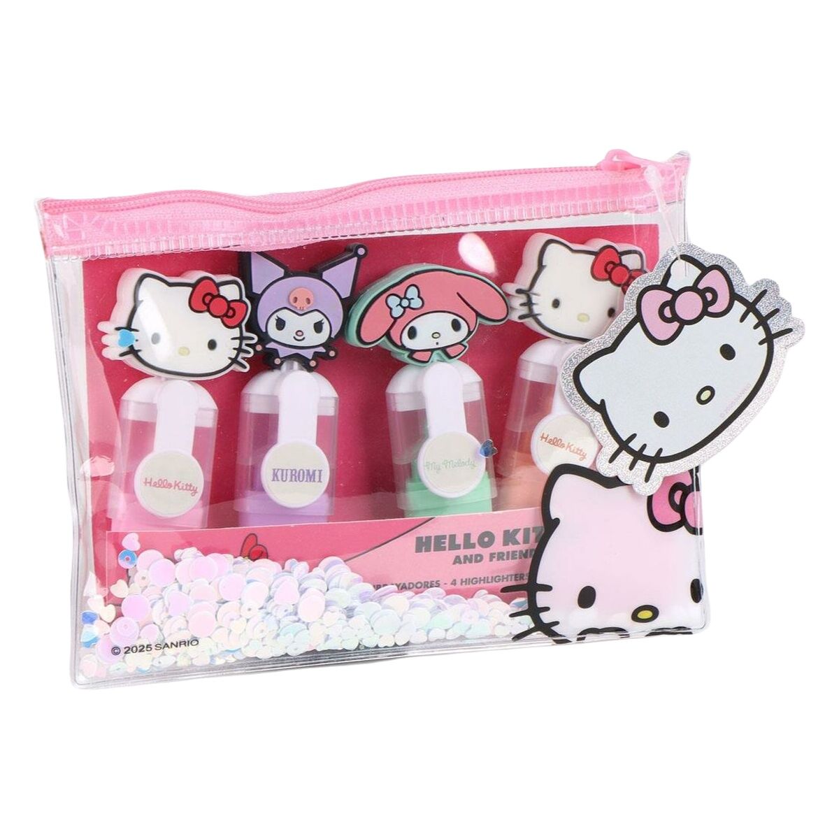 Uppsättning av markörer Hello Kitty Multicolour 5 Delar-Kontor och Kontorsmaterial, Kulspetspennor, pennor och skrivverktyg-Hello Kitty-peaceofhome.se