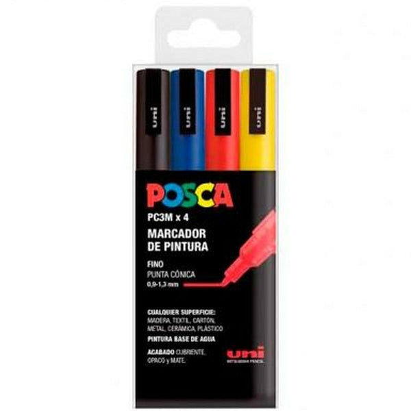 Uppsättning av markörer POSCA PC-3M Multicolour-Kontor och Kontorsmaterial, konst och hantverk-POSCA-peaceofhome.se