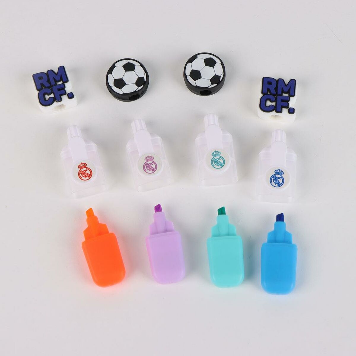 Uppsättning av markörer Real Madrid C.F. Multicolour 5 Delar-Kontor och Kontorsmaterial, Kulspetspennor, pennor och skrivverktyg-Real Madrid C.F.-peaceofhome.se