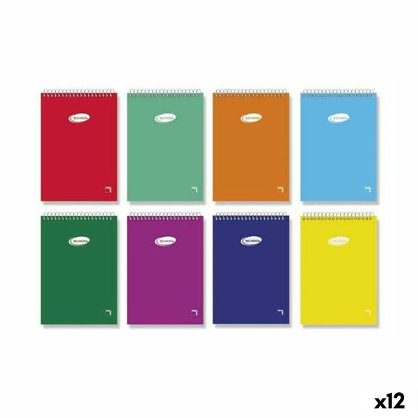 Uppsättning av övningsböcker Pacsa BASIC 1/12 80 Blad 10 Delar (12 antal)-Kontor och Kontorsmaterial, Pappersprodukter för kontoret-Pacsa-peaceofhome.se