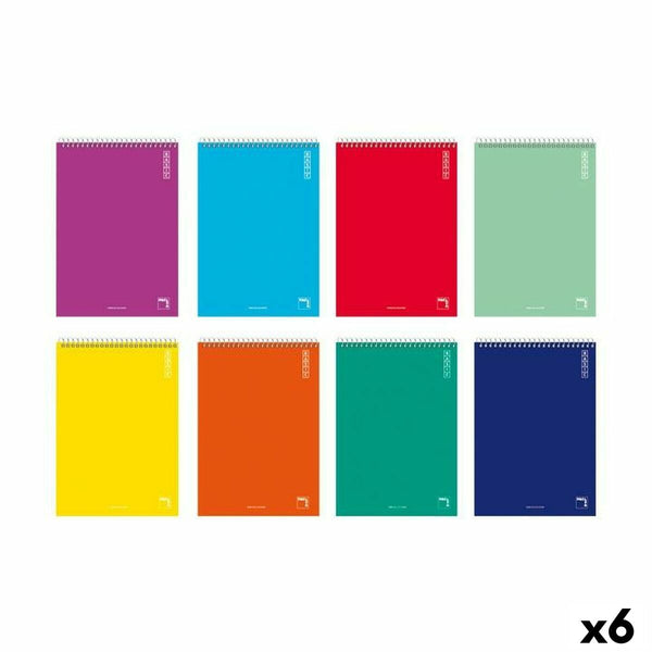Uppsättning av övningsböcker Pacsa BASIC Quarto 80 Blad 10 Delar (6 antal)-Kontor och Kontorsmaterial, Pappersprodukter för kontoret-Pacsa-peaceofhome.se