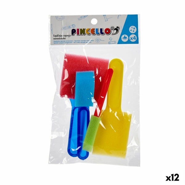 Uppsättning manuella aktiviteter Spatel Multicolour (12 antal)-Leksaker och spel, Kreativa aktiviteter-Pincello-peaceofhome.se