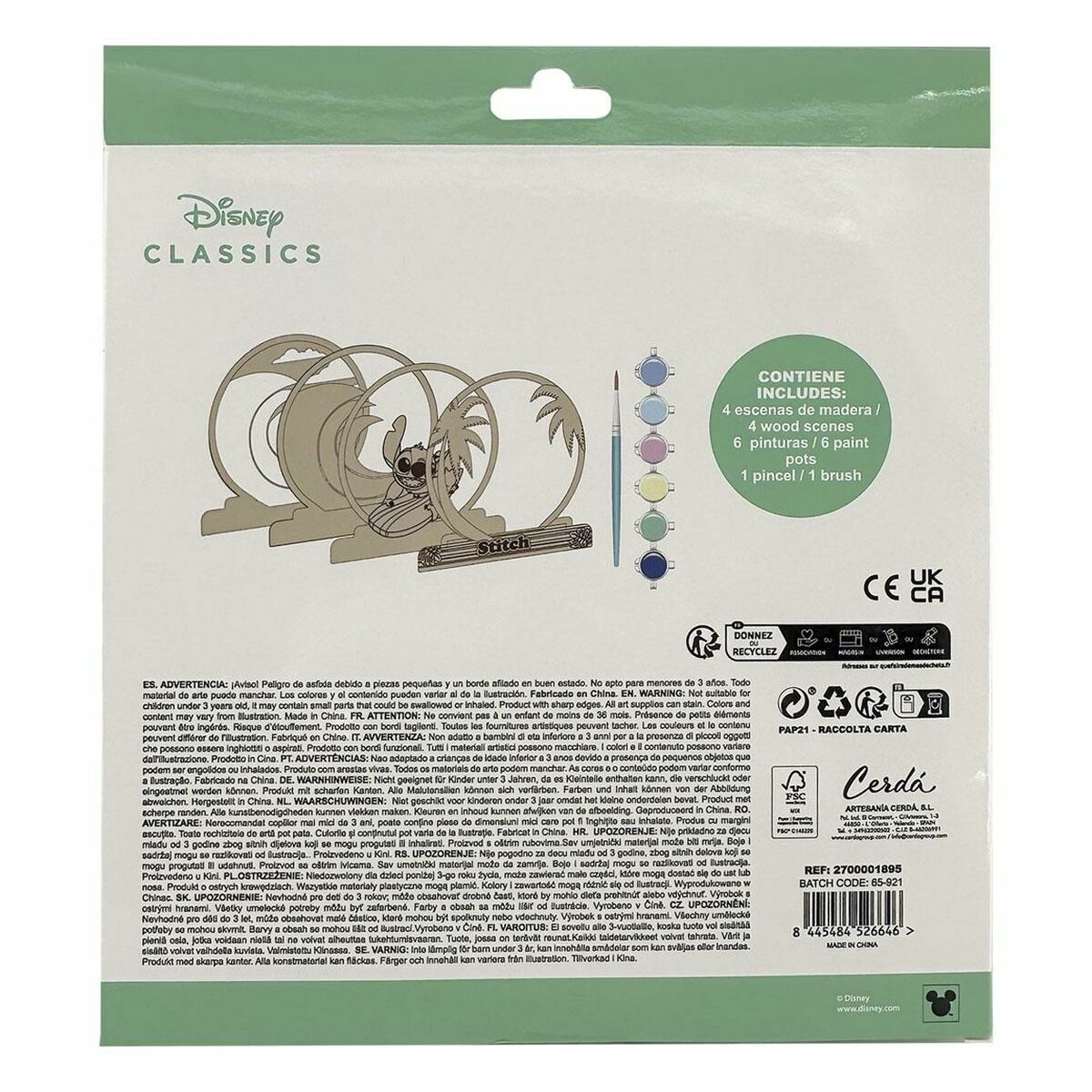 Uppsättning manuella aktiviteter Stitch Trä-Leksaker och spel, Kreativa aktiviteter-Stitch-peaceofhome.se