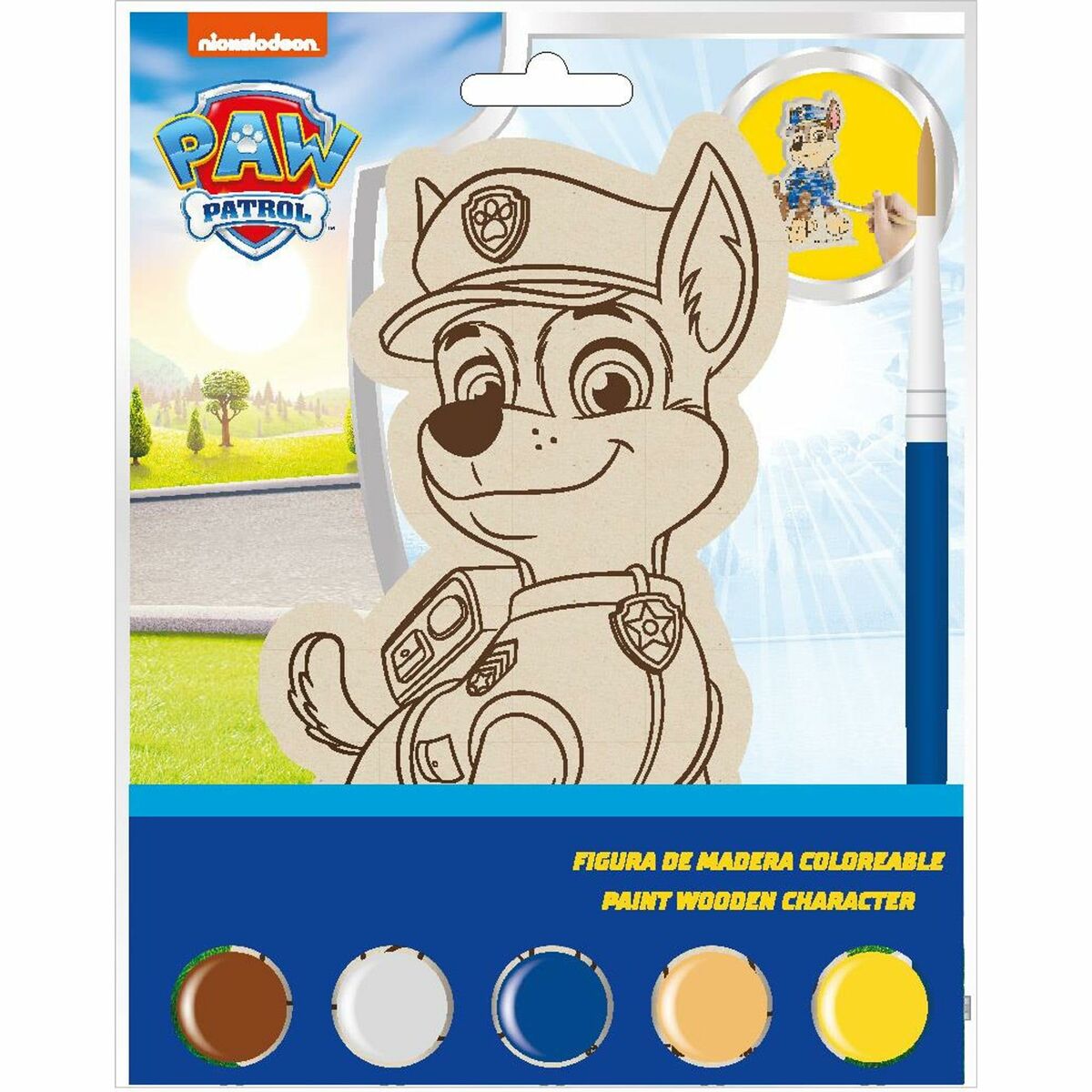 Uppsättning manuella aktiviteter The Paw Patrol Trä 14 x 18 x 5 cm-Leksaker och spel, Kreativa aktiviteter-The Paw Patrol-peaceofhome.se
