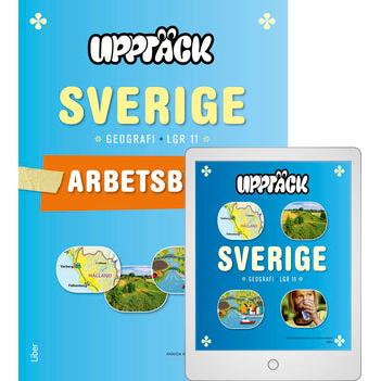 Upptäck Sverige Geografi Arbetsbok med Digitalt Övningsmaterial-Digitala böcker-Liber-peaceofhome.se