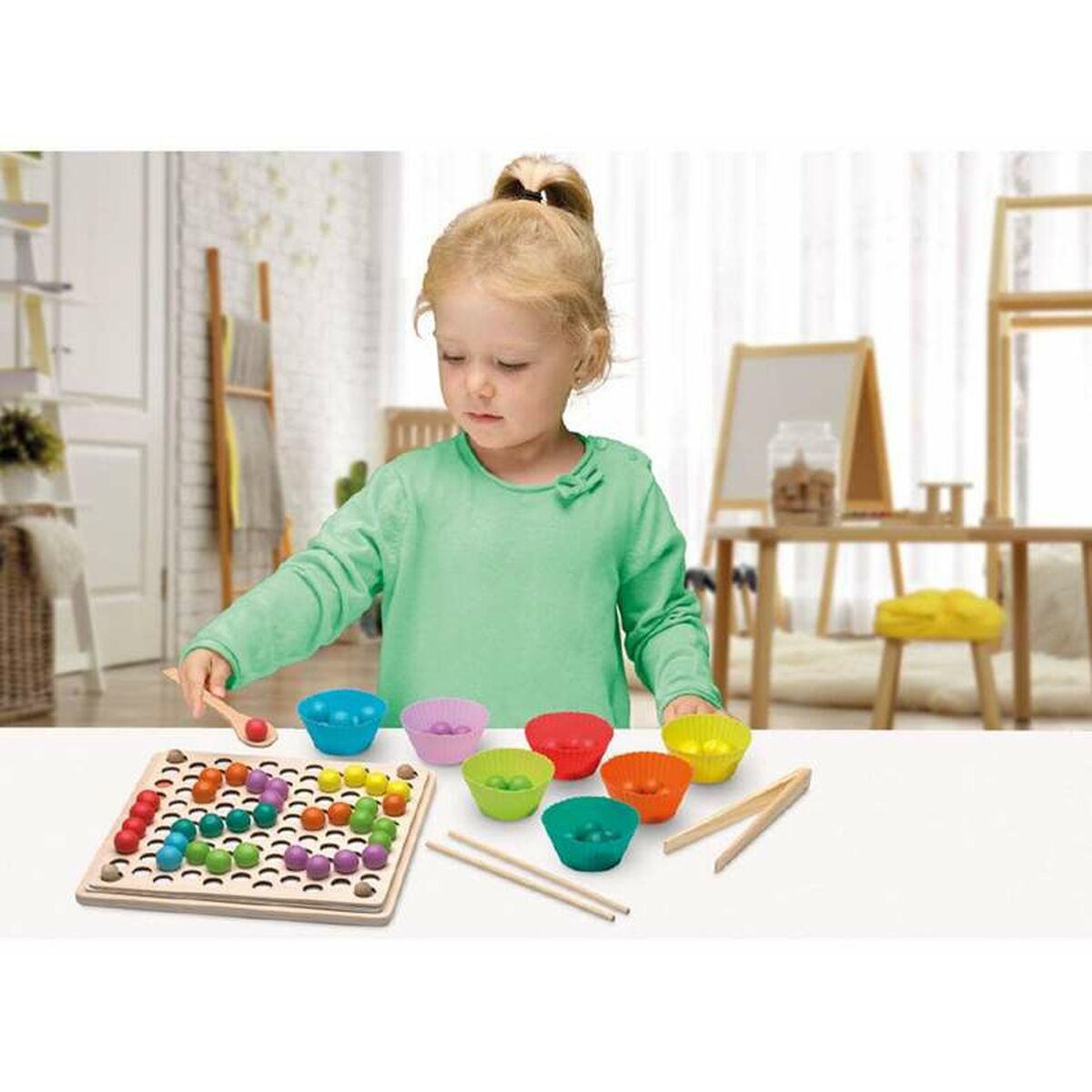 Utbildningsspel Cayro Bead & Clip-Leksaker och spel, Spel och tillbehör-Cayro-peaceofhome.se