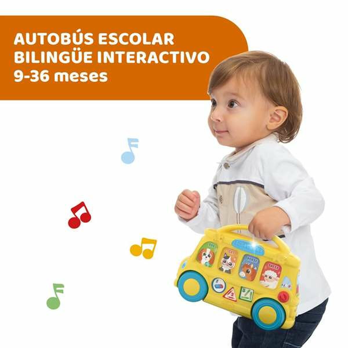 Utbildningsspel Chicco Buss-Leksaker och spel, Spel och tillbehör-Chicco-peaceofhome.se