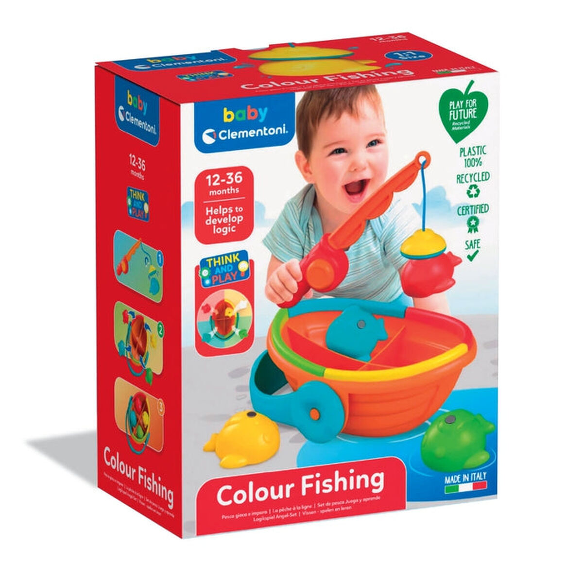 Utbildningsspel Clementoni Colour Fishing 19 x 24 x 11,5 cm-Leksaker och spel, Spel och tillbehör-Clementoni-peaceofhome.se