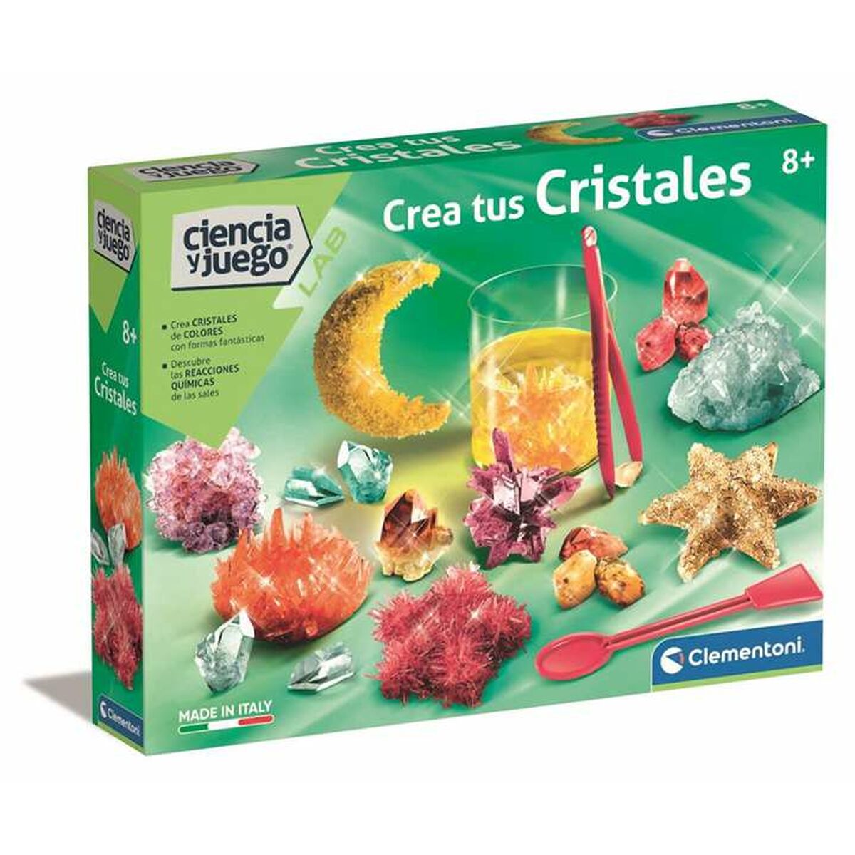 Utbildningsspel Clementoni Crea tus Cristales 37 x 28,1 x 6,5 cm (ES)-Leksaker och spel, Dockor och tillbehör-Clementoni-peaceofhome.se