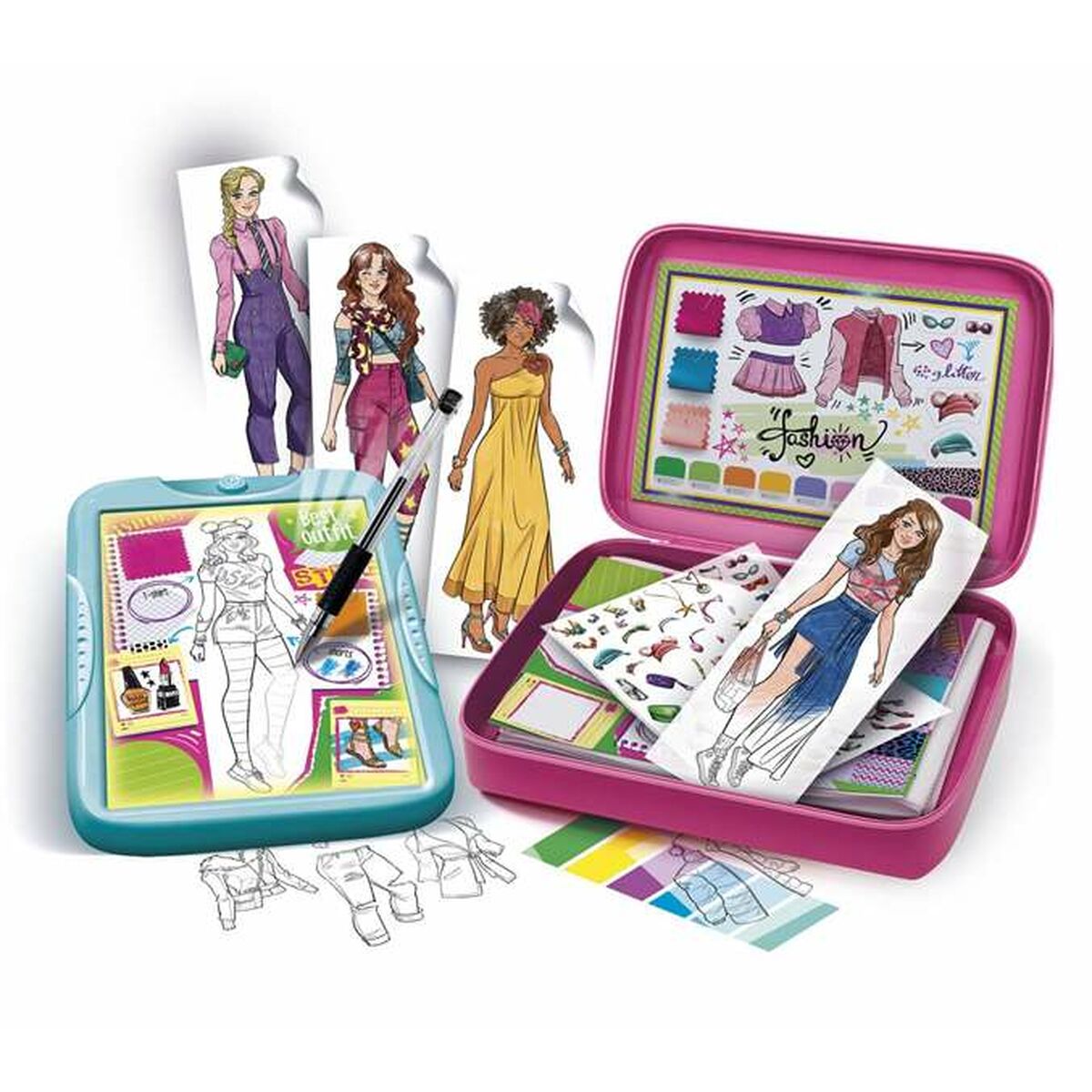Utbildningsspel Clementoni Fashion Designer-Leksaker och spel, Spel och tillbehör-Clementoni-peaceofhome.se