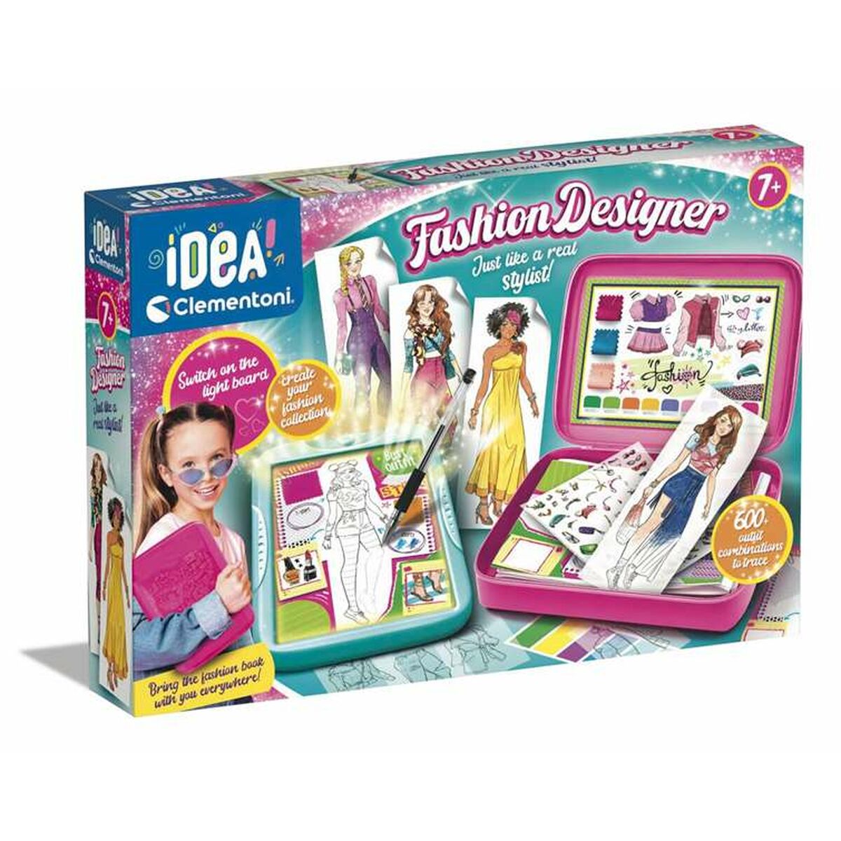 Utbildningsspel Clementoni Fashion Designer-Leksaker och spel, Spel och tillbehör-Clementoni-peaceofhome.se