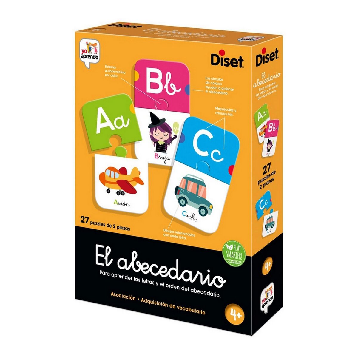 Utbildningsspel Diset El Abecedario 54 Delar-Leksaker och spel, Spel och tillbehör-Diset-peaceofhome.se