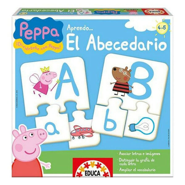 Utbildningsspel El Abecedario Peppa Pig Educa 15652 (ES)-Leksaker och spel, Spel och tillbehör-Educa-peaceofhome.se