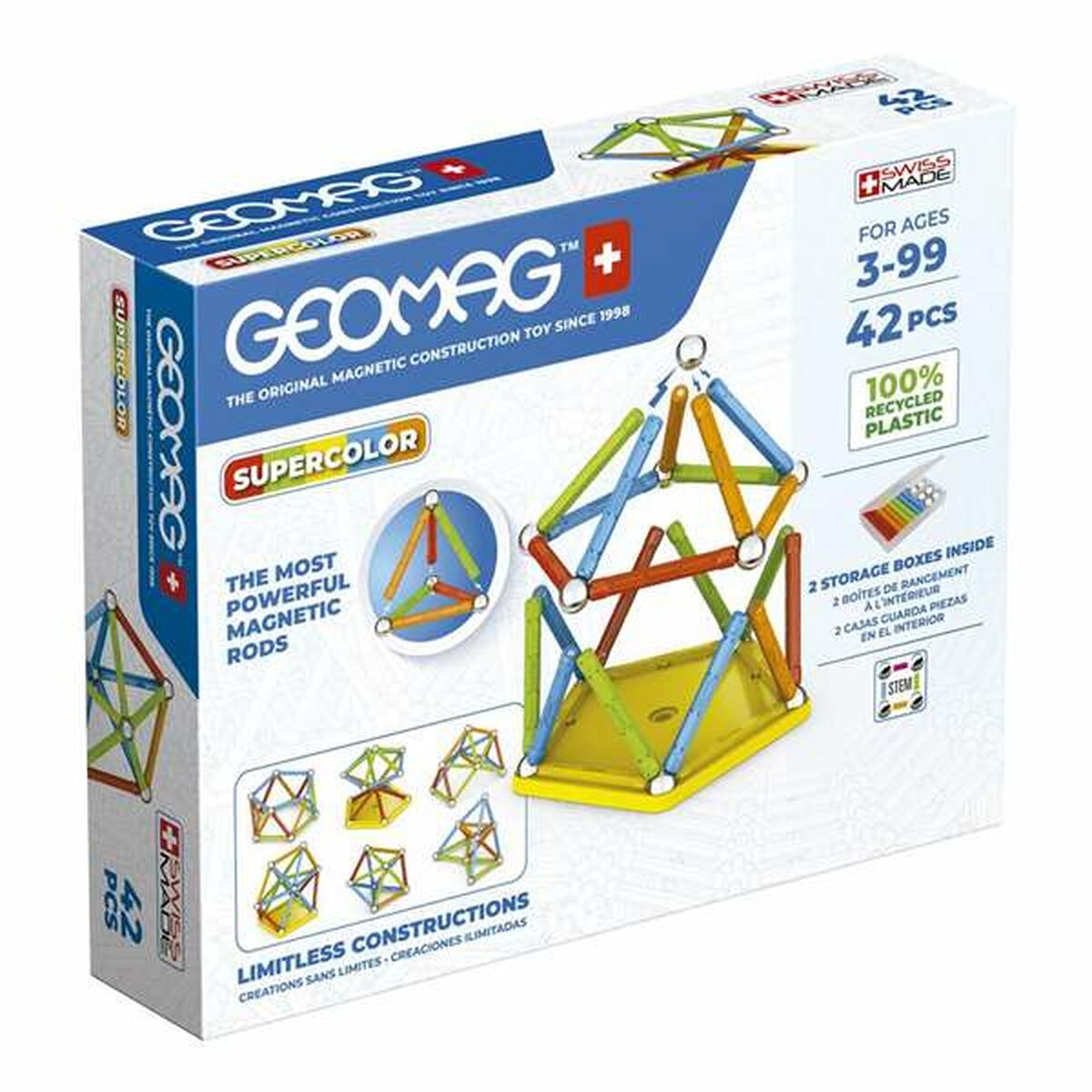 Utbildningsspel Geomag Super Colors-Leksaker och spel, Spel och tillbehör-BigBuy Fun-peaceofhome.se