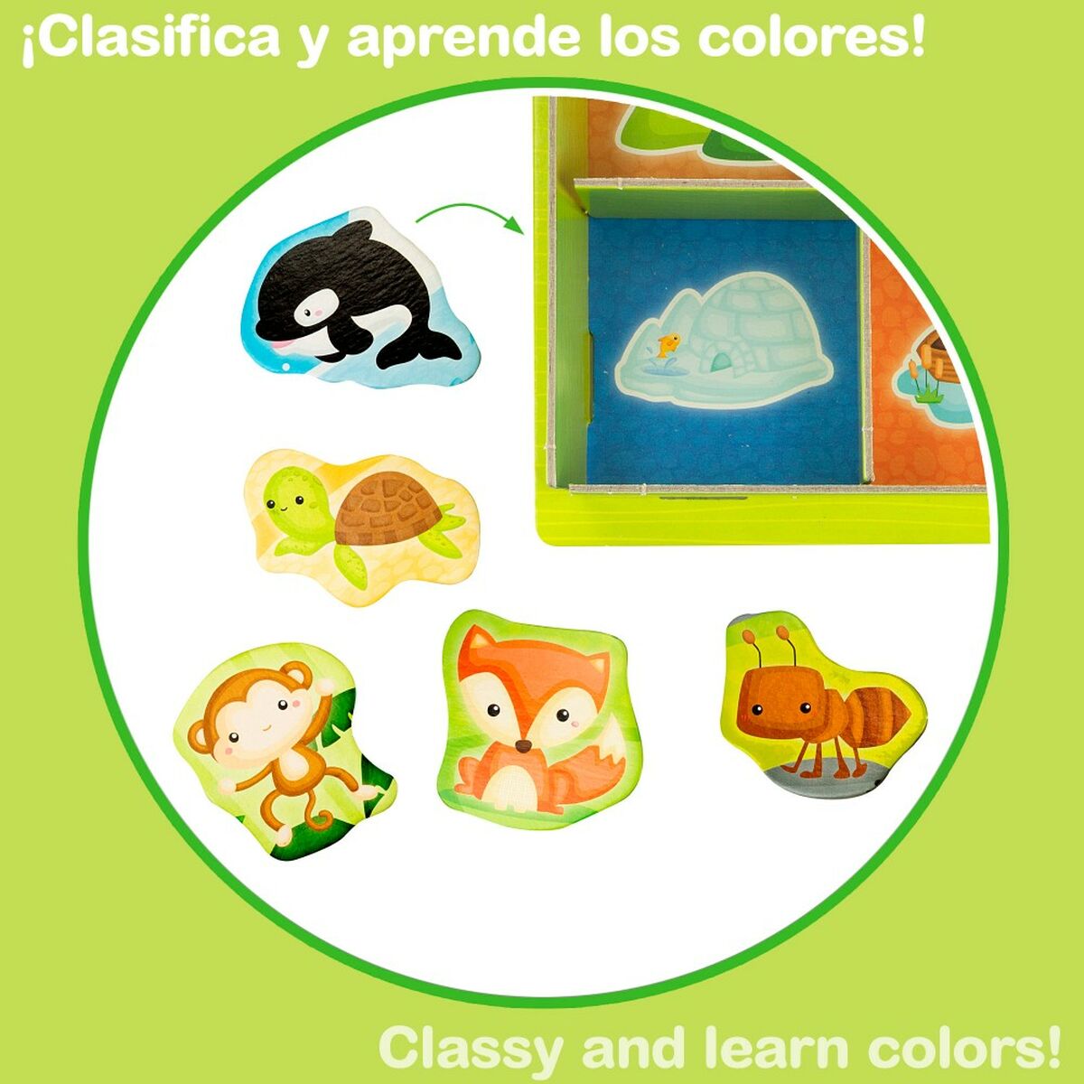 Utbildningsspel Lisciani 26 x 6 x 26 cm djur Montessorimetoden 67 Delar 6 antal-Leksaker och spel, Spel och tillbehör-Lisciani-peaceofhome.se
