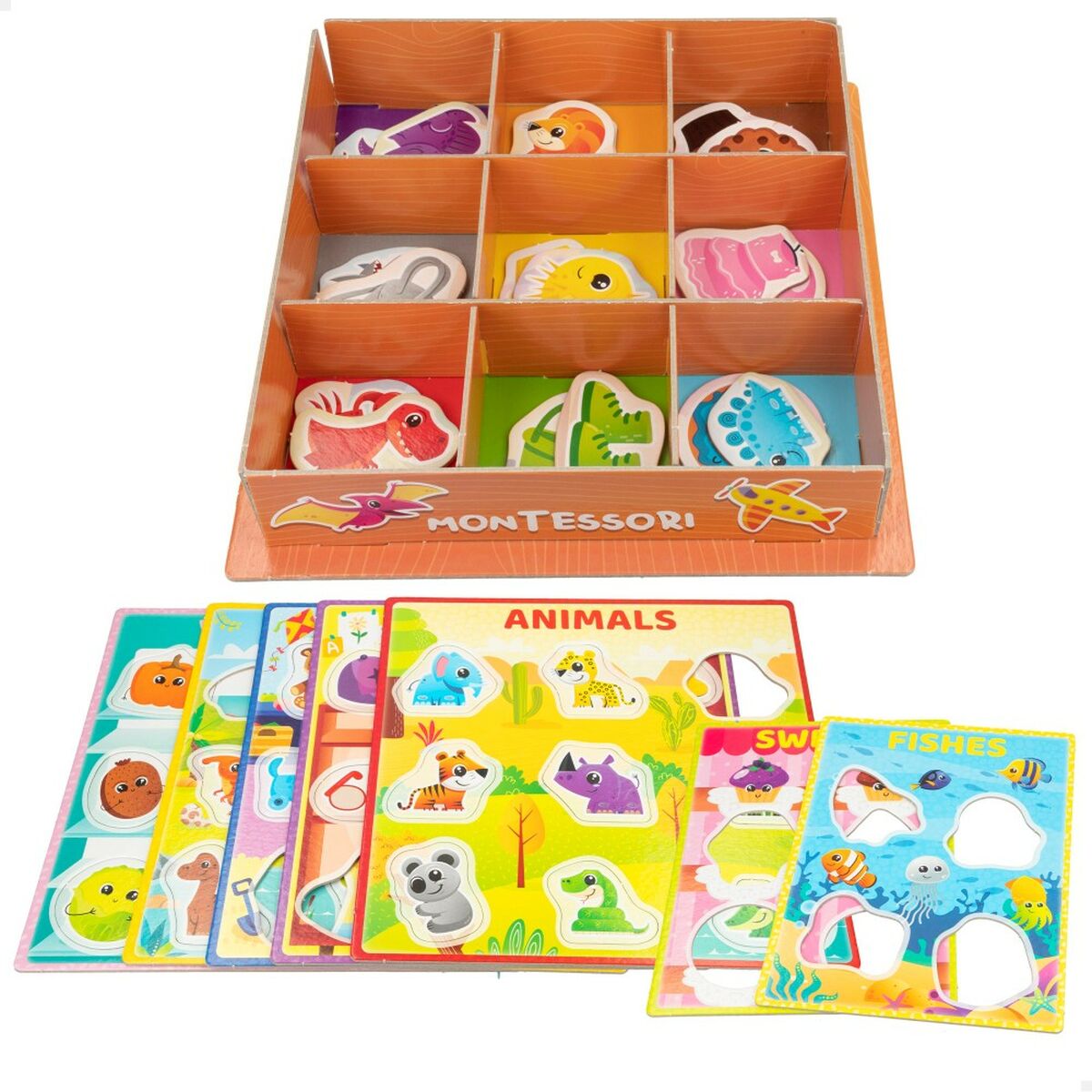 Utbildningsspel Lisciani Giochi 26 x 6 x 26 cm Färger Montessorimetoden 61 Delar (6 antal)-Leksaker och spel, Spel och tillbehör-Lisciani Giochi-peaceofhome.se