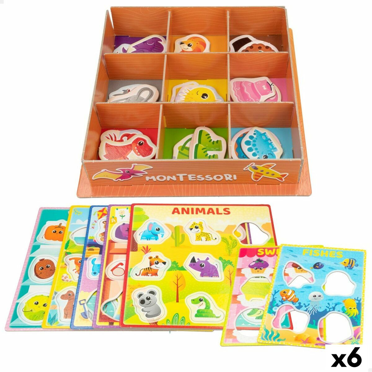 Utbildningsspel Lisciani Giochi 26 x 6 x 26 cm Färger Montessorimetoden 61 Delar (6 antal)-Leksaker och spel, Spel och tillbehör-Lisciani Giochi-peaceofhome.se