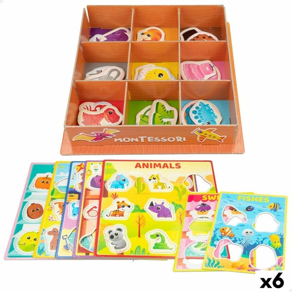 Utbildningsspel Lisciani Giochi 26 x 6 x 26 cm Färger Montessorimetoden 61 Delar (6 antal)-Leksaker och spel, Spel och tillbehör-Lisciani Giochi-peaceofhome.se