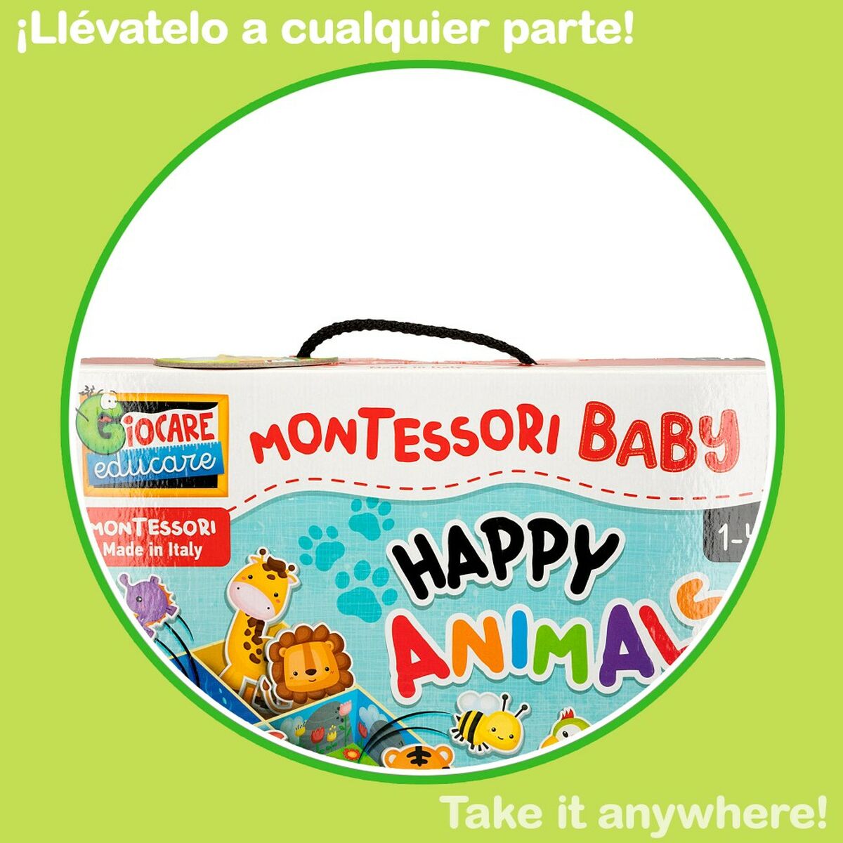 Utbildningsspel Lisciani Giochi 26 x 6 x 26 cm djur Montessorimetoden 67 Delar (6 antal)-Leksaker och spel, Spel och tillbehör-Lisciani Giochi-peaceofhome.se