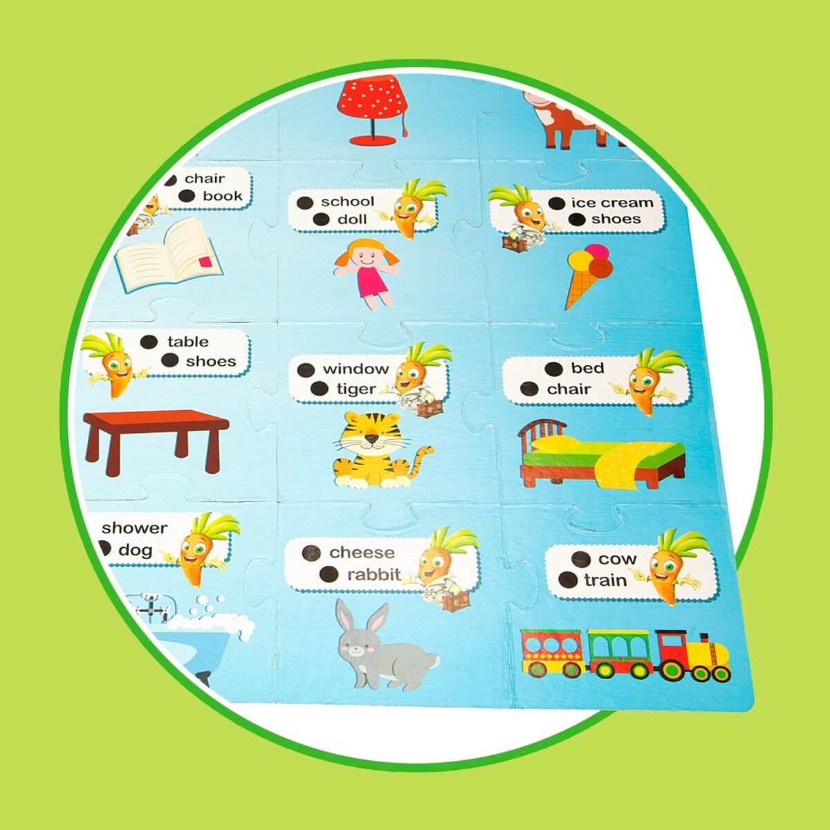 Utbildningsspel Lisciani Giochi Carotina Baby Happy English 4,5 x 14,5 x 3 cm Elektronik Pussel (6 antal)-Leksaker och spel, Spel och tillbehör-Lisciani Giochi-peaceofhome.se