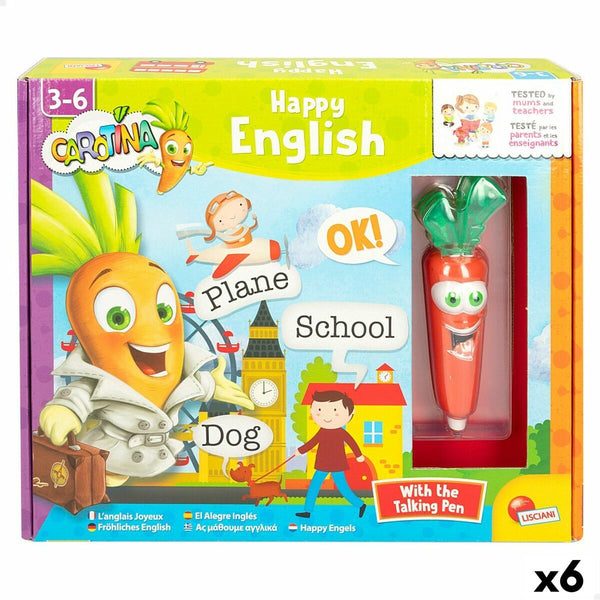 Utbildningsspel Lisciani Giochi Carotina Baby Happy English 4,5 x 14,5 x 3 cm Elektronik Pussel (6 antal)-Leksaker och spel, Spel och tillbehör-Lisciani Giochi-peaceofhome.se