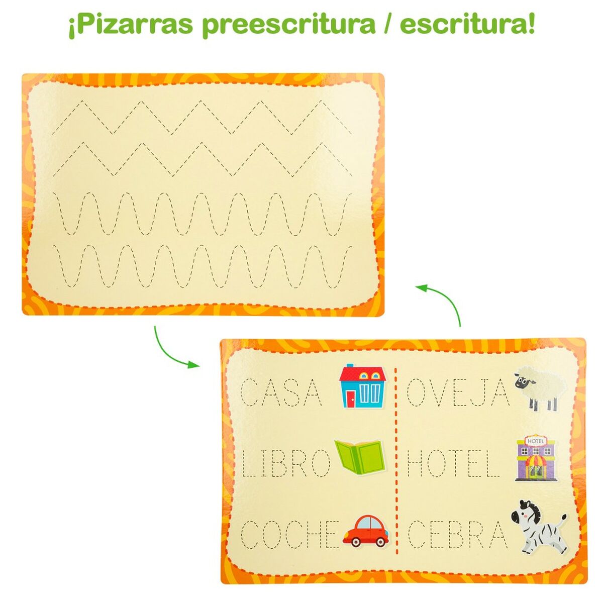 Utbildningsspel Lisciani Giochi Montessori Kalligrafi (6 antal)-Leksaker och spel, Lärande och utbildning-Lisciani Giochi-peaceofhome.se