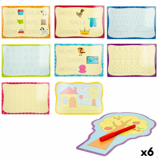 Utbildningsspel Lisciani Giochi Montessori Kalligrafi (6 antal)-Leksaker och spel, Lärande och utbildning-Lisciani Giochi-peaceofhome.se