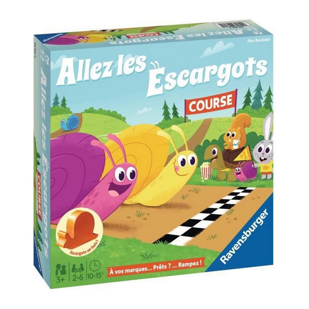 Utbildningsspel Ravensburger Allez les Escargot (FR) Svart (1 Delar)-Leksaker och spel, Spel och tillbehör-Ravensburger-peaceofhome.se