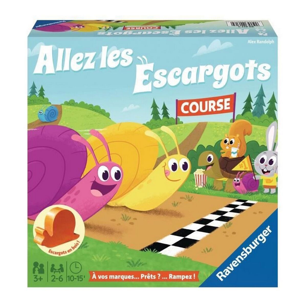 Utbildningsspel Ravensburger Allez les Escargot (FR) Svart (1 Delar)-Leksaker och spel, Spel och tillbehör-Ravensburger-peaceofhome.se