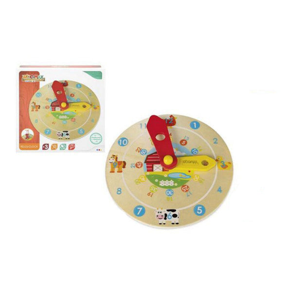 Utbildningsspel Woomax Klocka (Ø 18 cm)-Leksaker och spel, Dockor och tillbehör-Woomax-peaceofhome.se