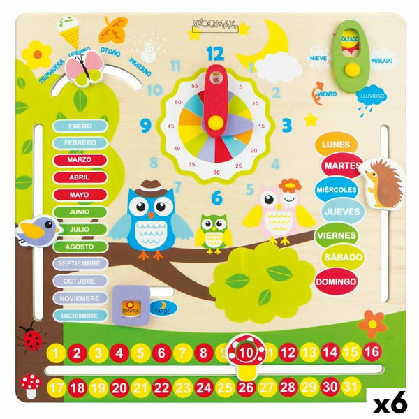 Utbildningsspel Woomax Ugglor 30 x 3 x 30 cm (6 antal)-Bebis, Leksaker för småbarn-Woomax-peaceofhome.se