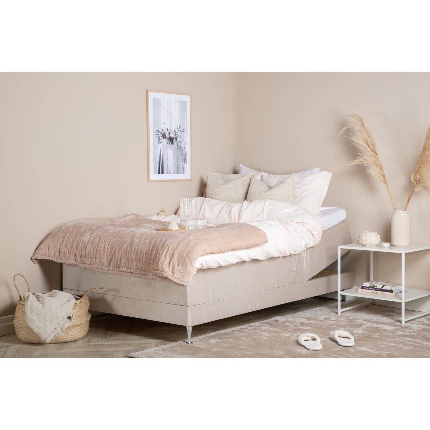 VANSBRO Ställbar Enkelsäng 120x200 cm + FURUVIK Sänggavel 120 cm-Sängpaket-Venture Home-peaceofhome.se