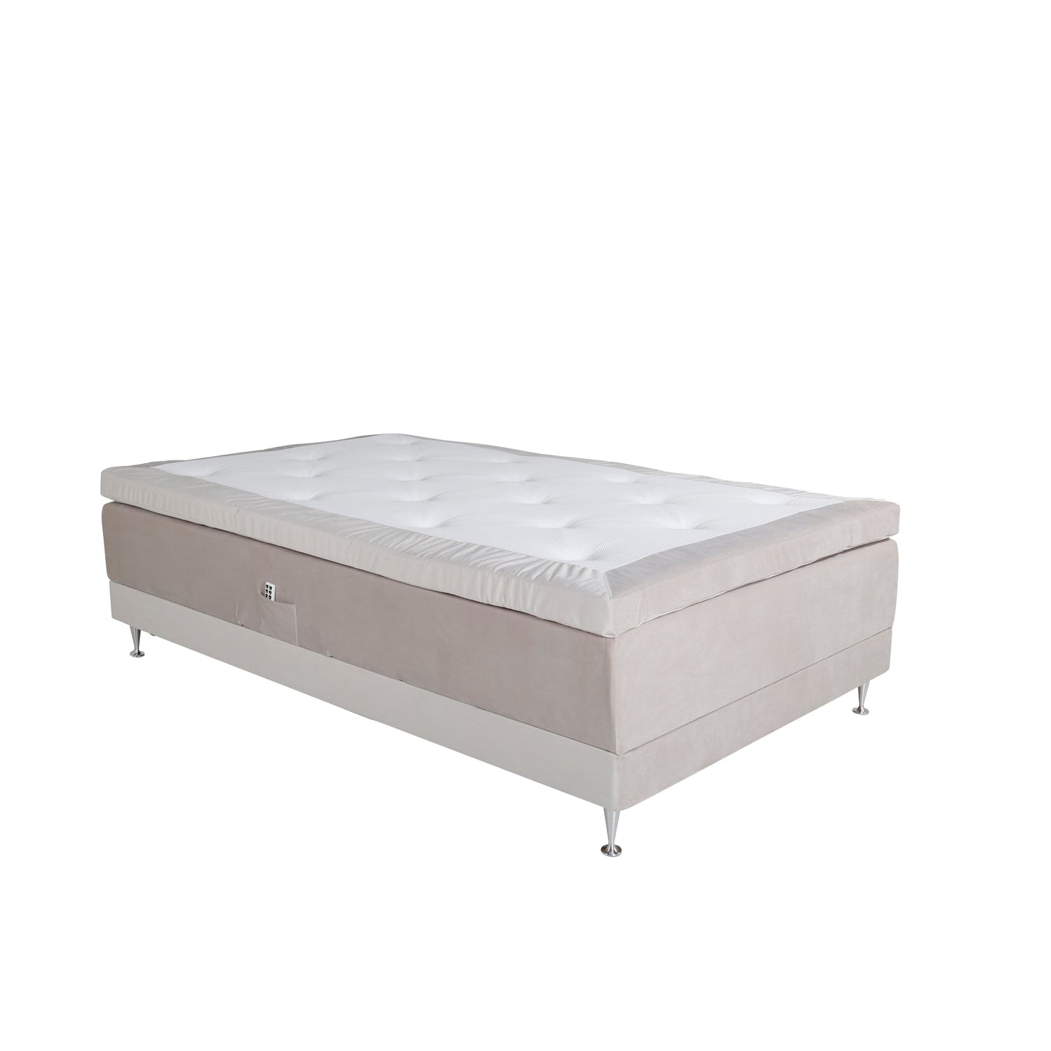 VANSBRO Ställbar Enkelsäng 120x200 cm + FURUVIK Sänggavel 120 cm-Sängpaket-Venture Home-peaceofhome.se