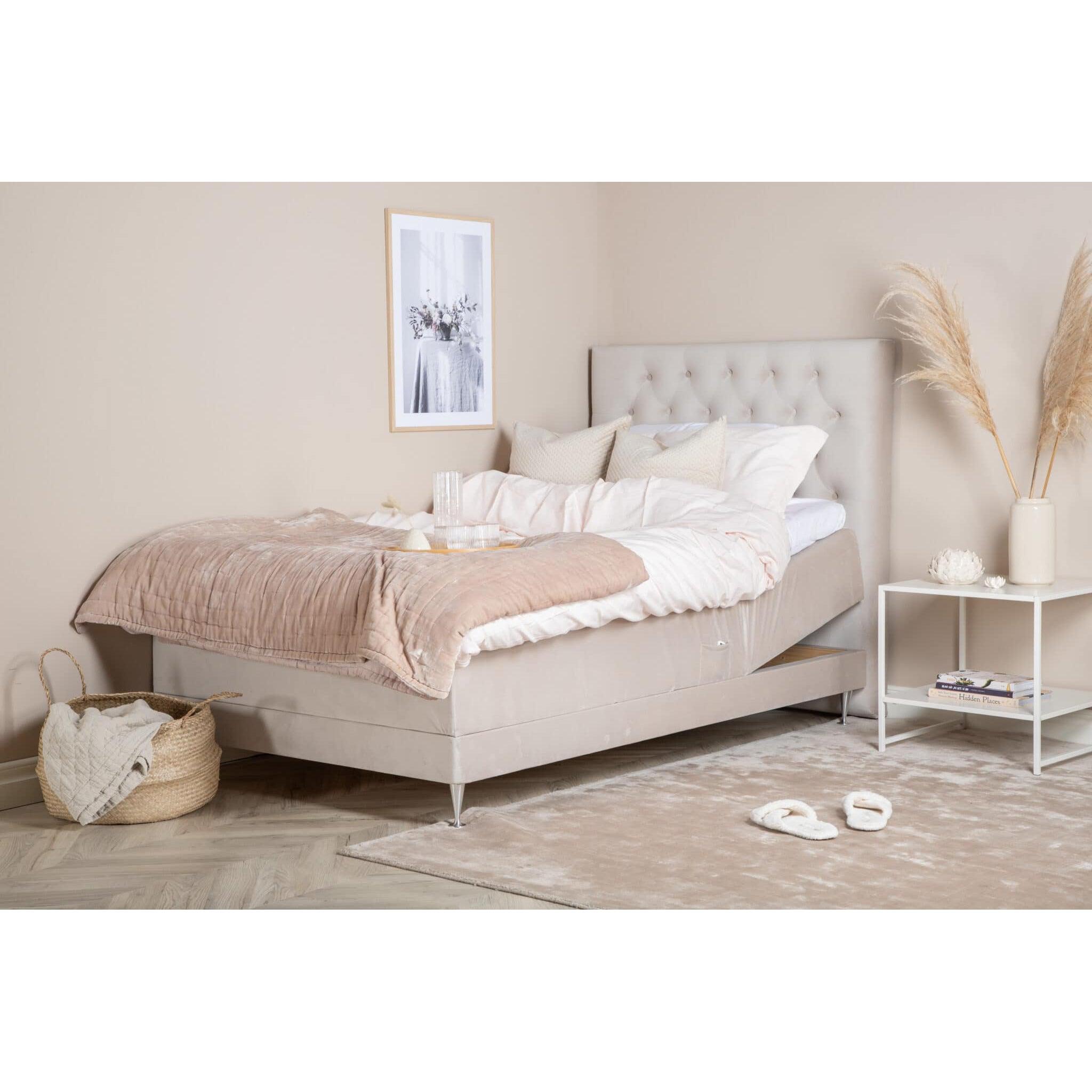 VANSBRO Ställbar Enkelsäng 120x200 cm + FURUVIK Sänggavel 120 cm-Sängpaket-Venture Home-peaceofhome.se