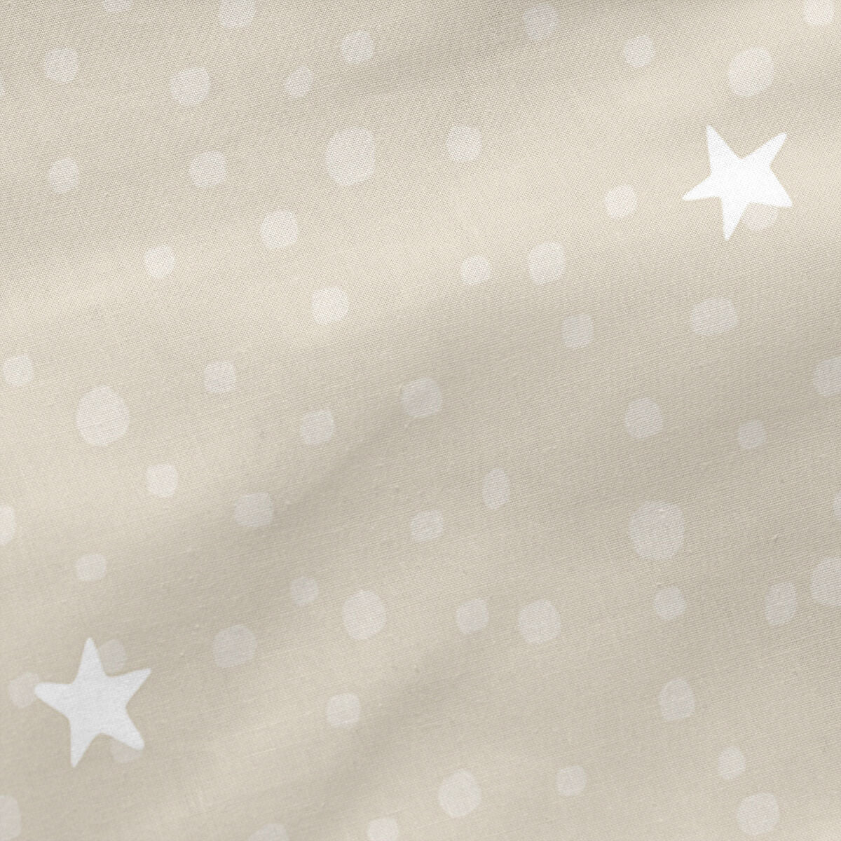 Vadderat täcke HappyFriday Basic Little Star Beige 105 x 200 cm-Hem och matlagning, Mjuk inredning-HappyFriday-peaceofhome.se