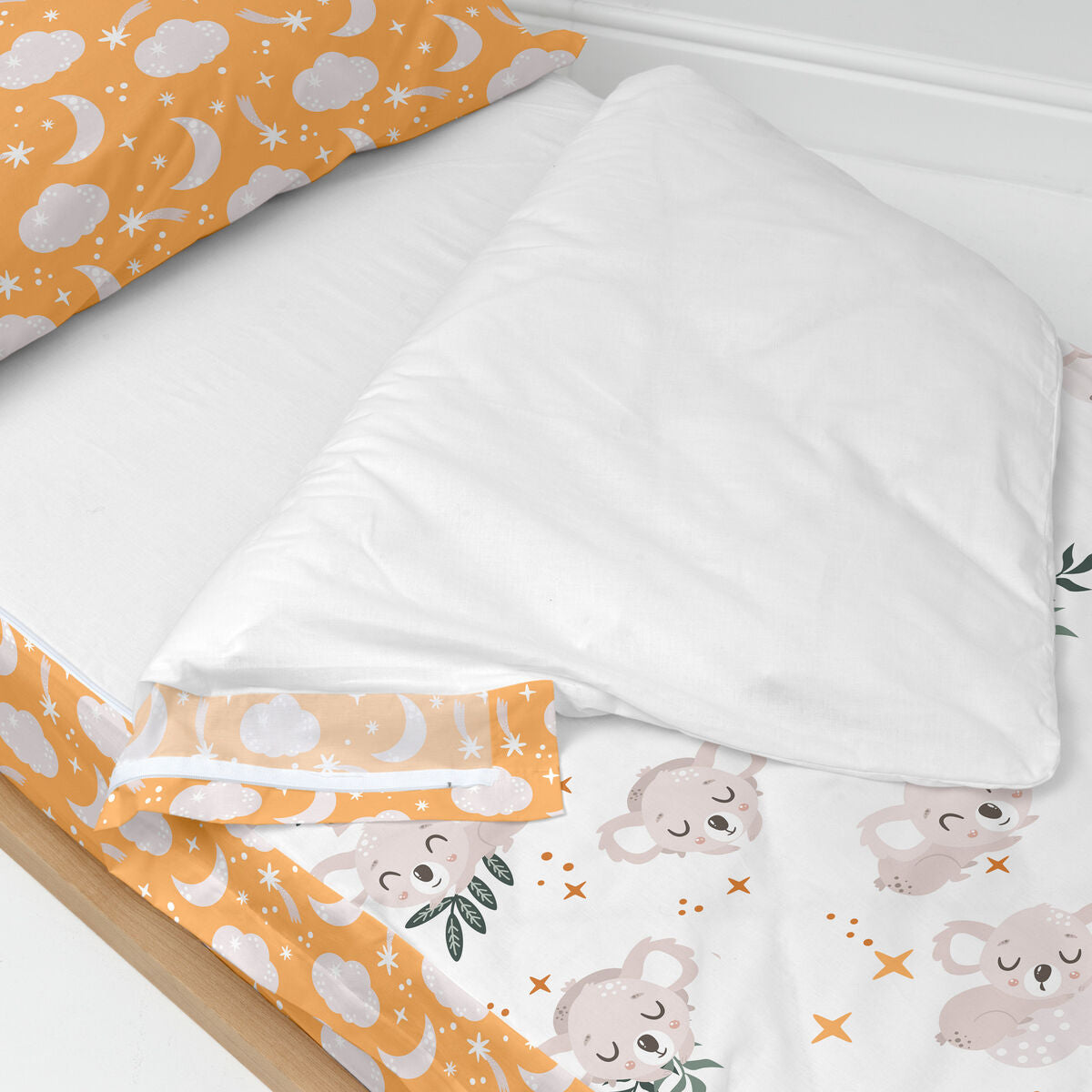 Vadderat täcke HappyFriday Moshi Moshi Baby Koala Multicolour 105 x 200 cm-Hem och matlagning, Mjuk inredning-HappyFriday-peaceofhome.se