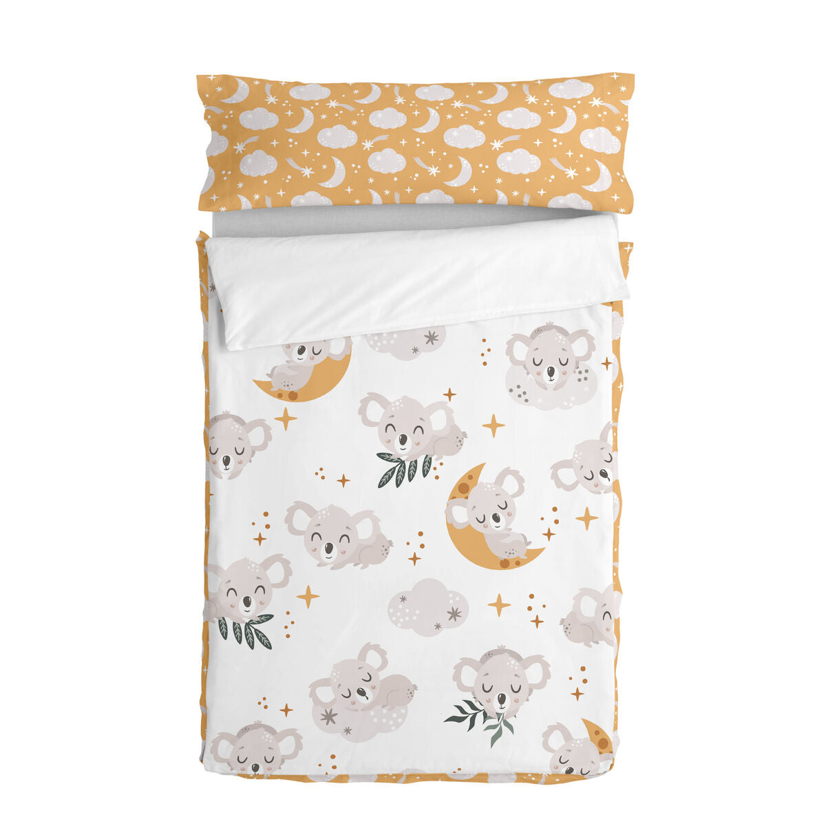 Vadderat täcke HappyFriday Moshi Moshi Baby Koala Multicolour 105 x 200 cm-Hem och matlagning, Mjuk inredning-HappyFriday-peaceofhome.se