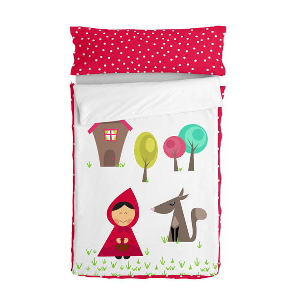 Vadderat täcke HappyFriday Mr Fox Grandma Multicolour 105 x 200 cm-Hem och matlagning, Mjuk inredning-HappyFriday-peaceofhome.se