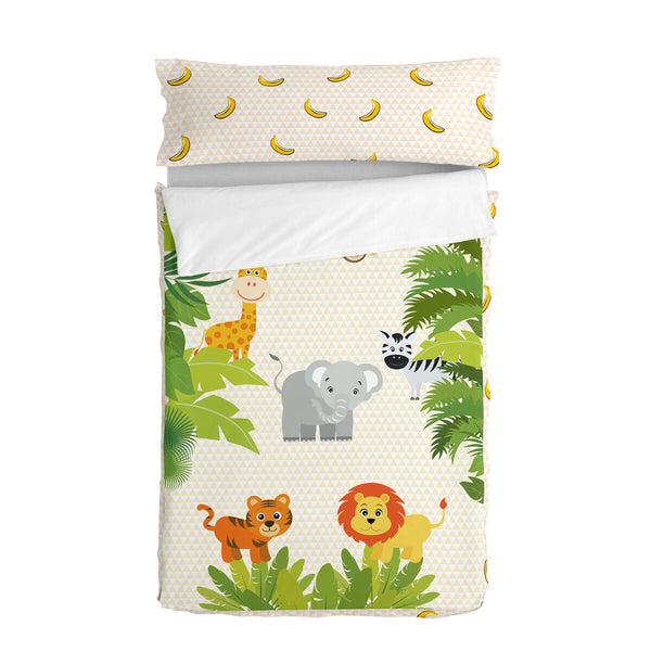 Vadderat täcke HappyFriday Mr Fox Wild Multicolour 105 x 200 cm-Hem och matlagning, Mjuk inredning-HappyFriday-peaceofhome.se