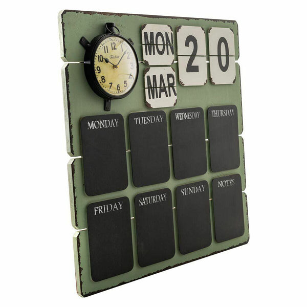 Väggkalender Alexandra House Living Järn Mangoträ 70 x 7 x 70 cm-Kontor och Kontorsmaterial, Kalendrar, dagböcker och personliga arrangörer-Alexandra House Living-peaceofhome.se