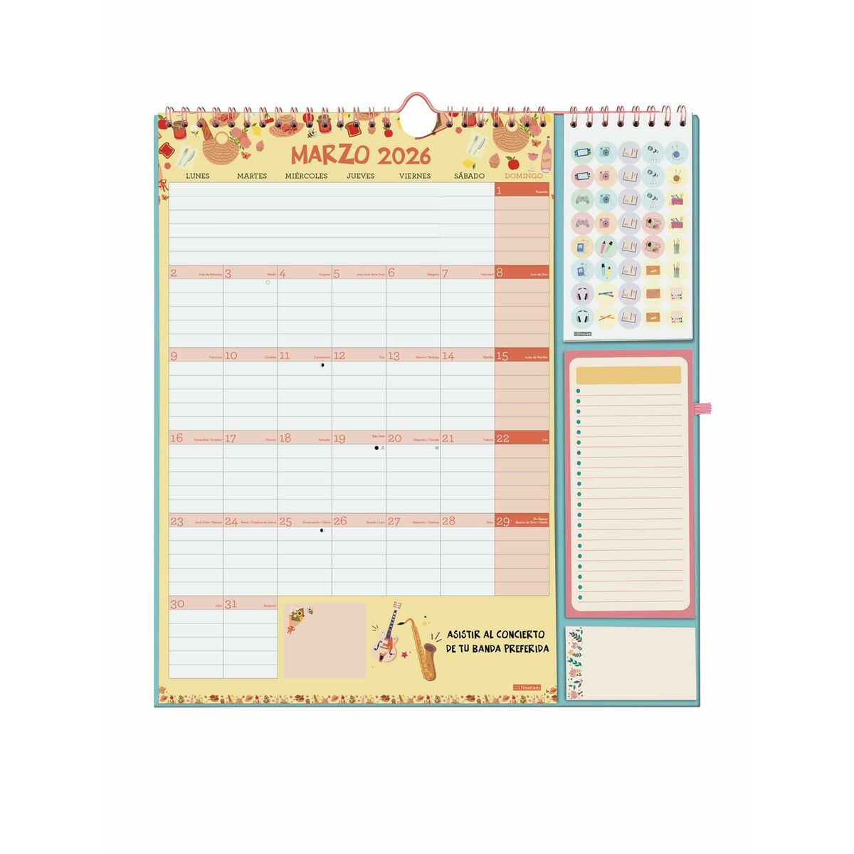 Väggkalender Finocam-Kontor och Kontorsmaterial, Kalendrar, dagböcker och personliga arrangörer-Finocam-peaceofhome.se