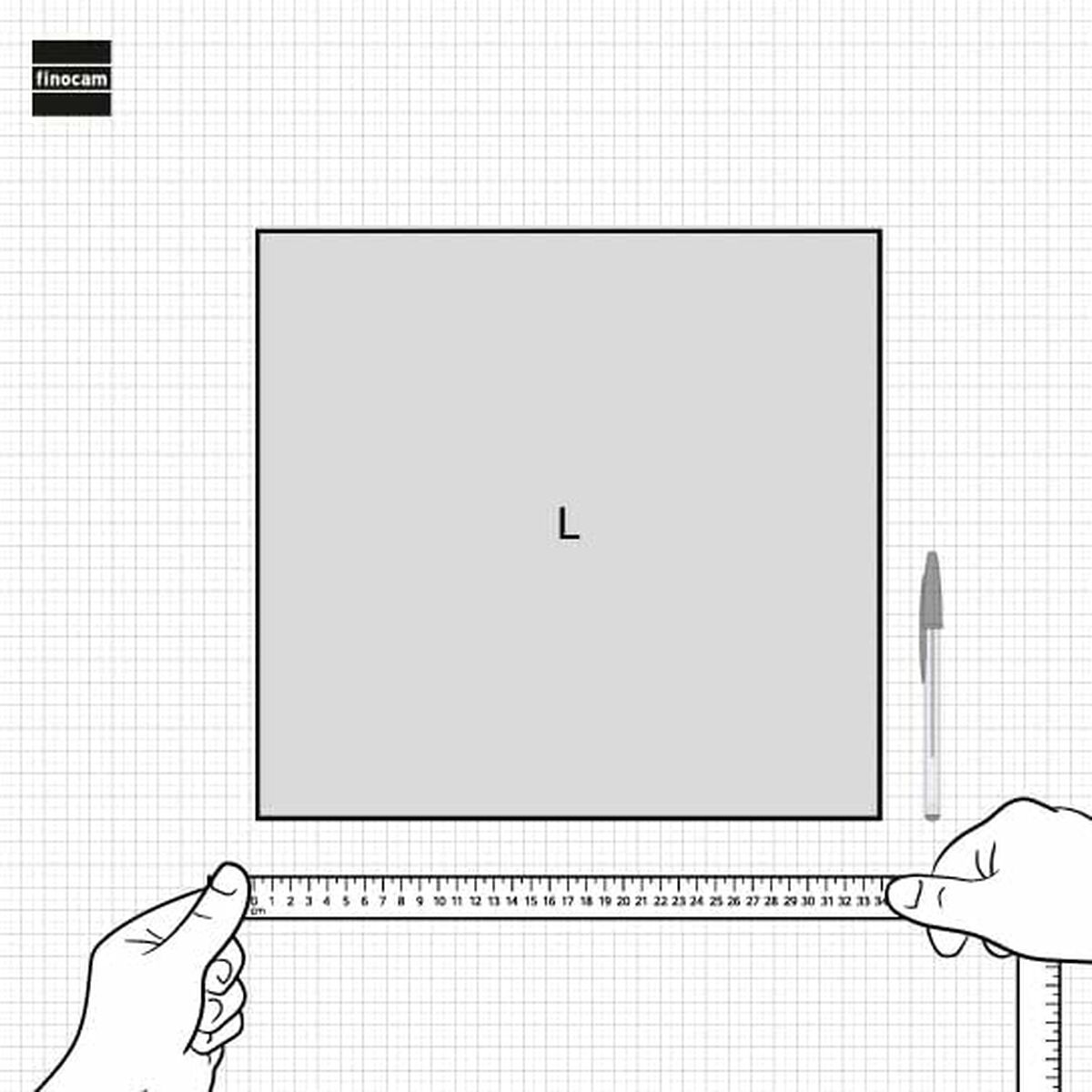 Väggkalender Finocam Papper 2025 34 x 32 cm-Kontor och Kontorsmaterial, Kalendrar, dagböcker och personliga arrangörer-Finocam-peaceofhome.se