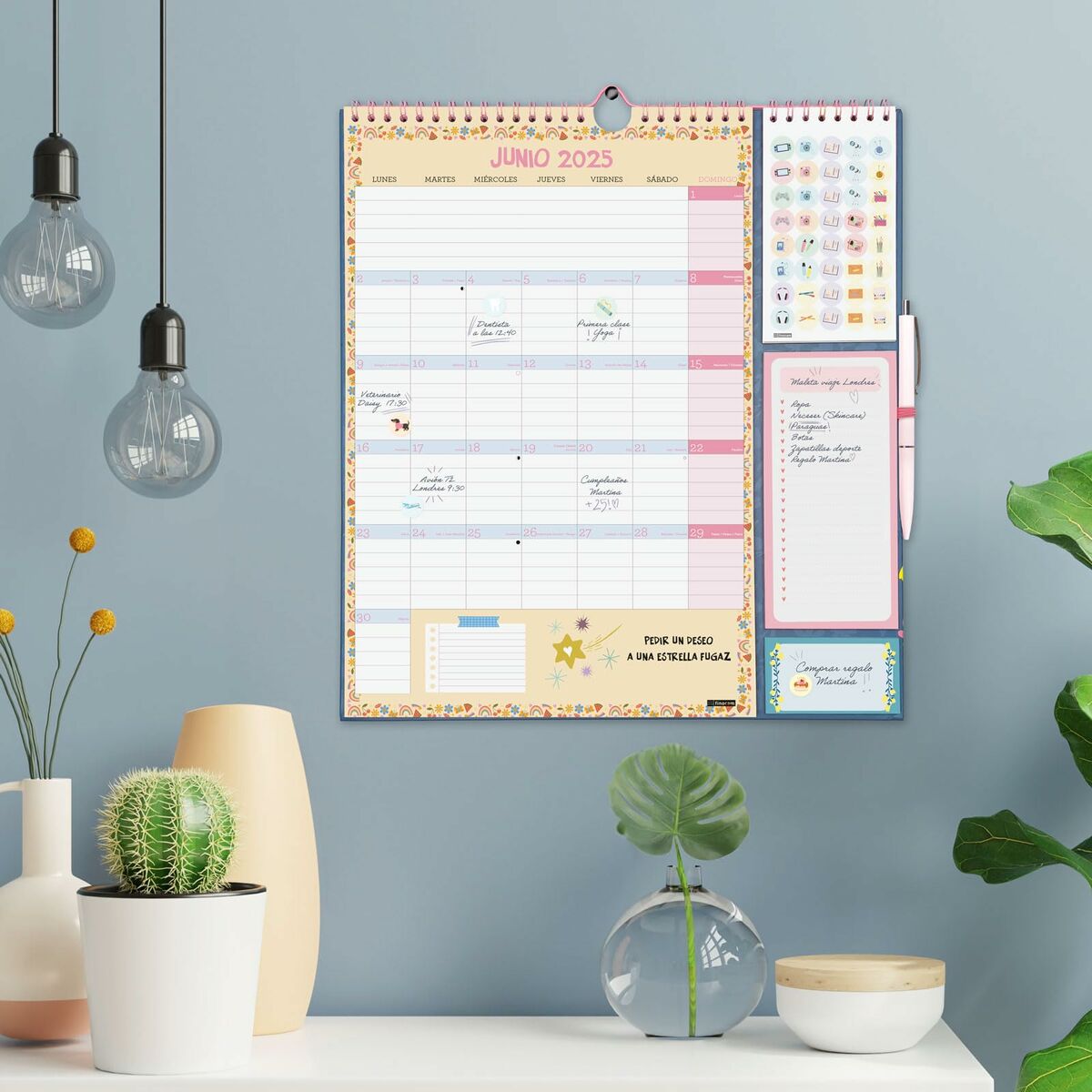 Väggkalender Finocam Vitae 2024-2025 21,5 x 32,5 cm-Kontor och Kontorsmaterial, Kalendrar, dagböcker och personliga arrangörer-Finocam-peaceofhome.se