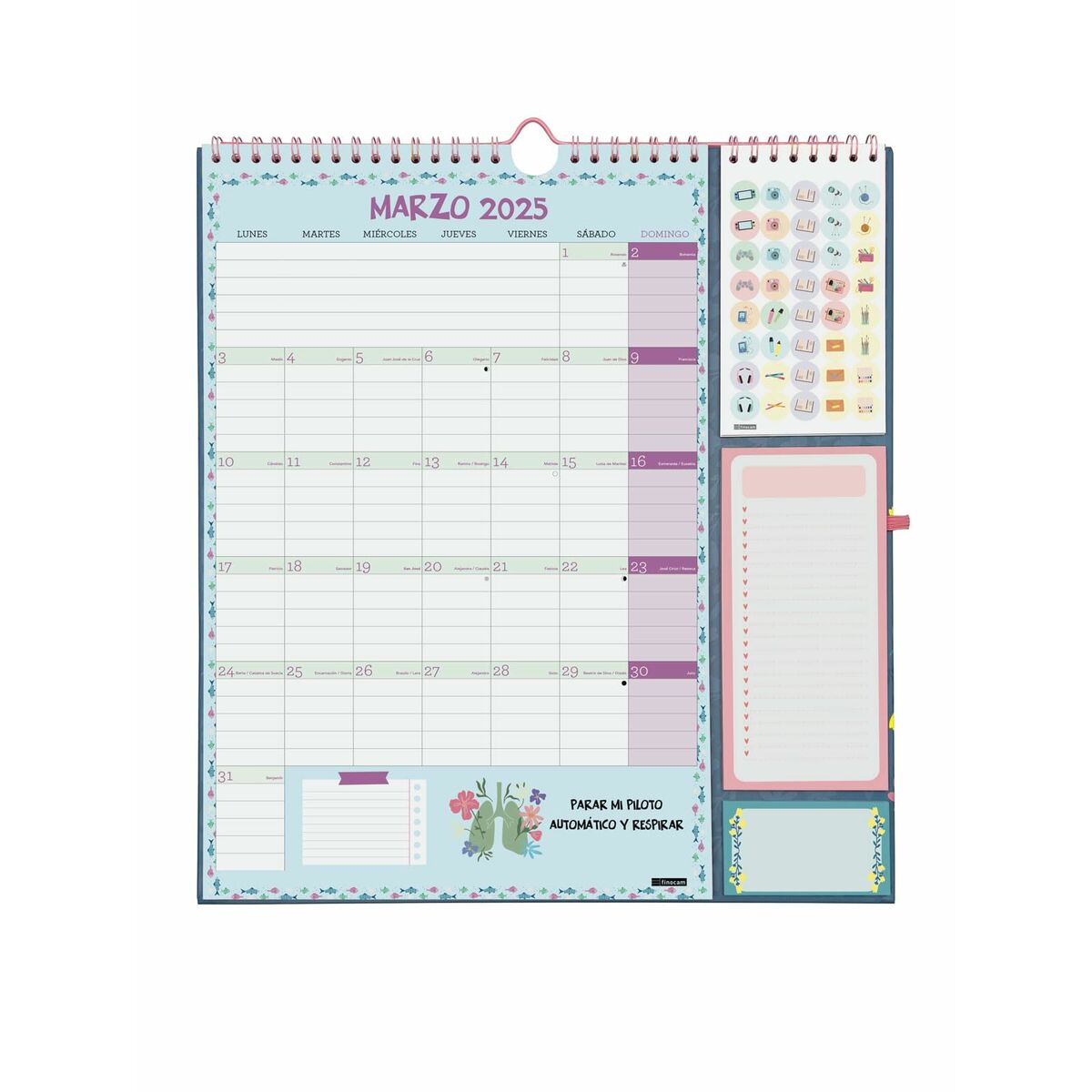 Väggkalender Finocam Vitae 2024-2025 21,5 x 32,5 cm-Kontor och Kontorsmaterial, Kalendrar, dagböcker och personliga arrangörer-Finocam-peaceofhome.se