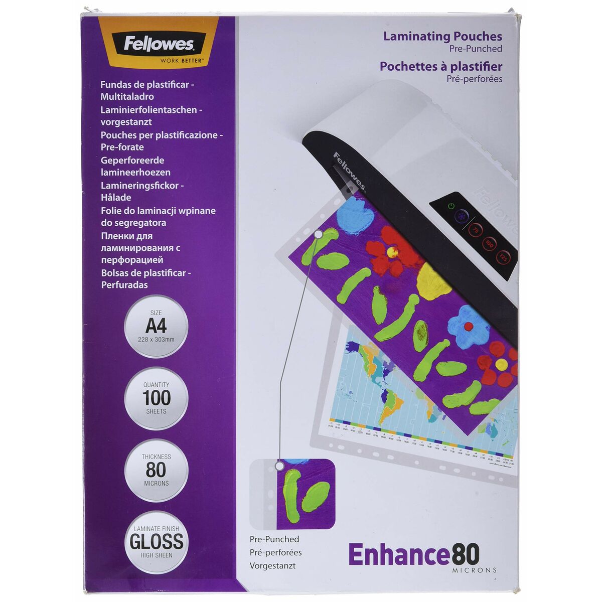 Väska Fellowes Laminator 100 antal Transparent A4-Kontor och Kontorsmaterial, Kontorsmaterial-Fellowes-peaceofhome.se