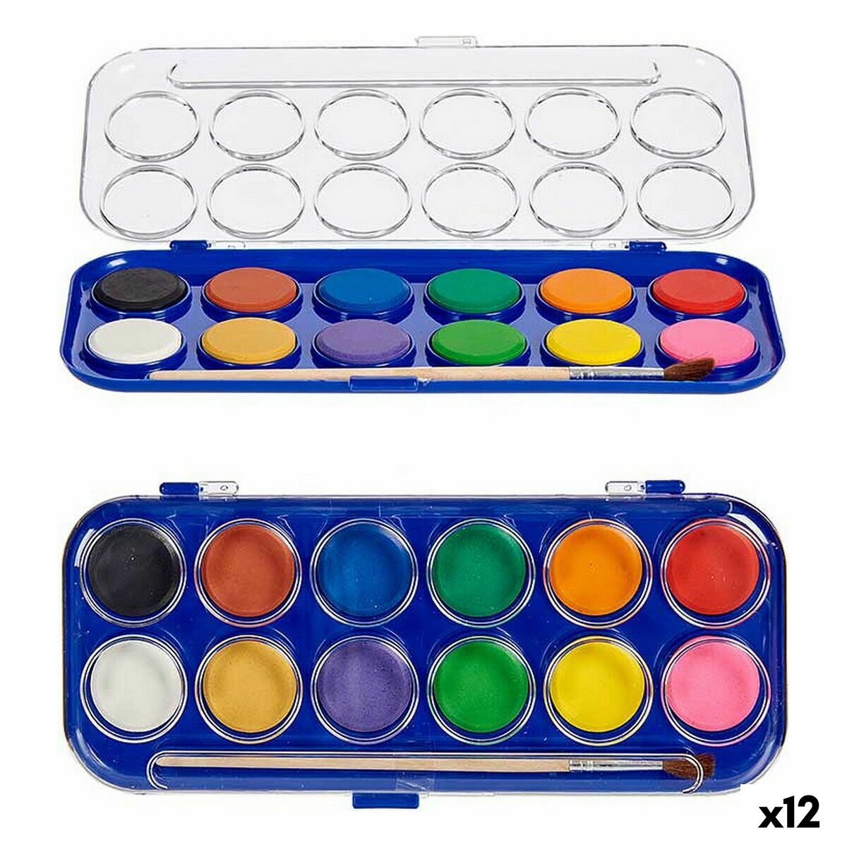 Vattenfärger Pincello 45933 45933 12 färger (12 antal)-Kontor och Kontorsmaterial, konst och hantverk-Pincello-peaceofhome.se