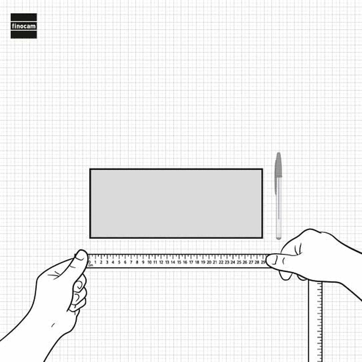 Veckoplanerare Finocam Grå Papper 29 x 11,6 cm-Kontor och Kontorsmaterial, Kalendrar, dagböcker och personliga arrangörer-Finocam-peaceofhome.se