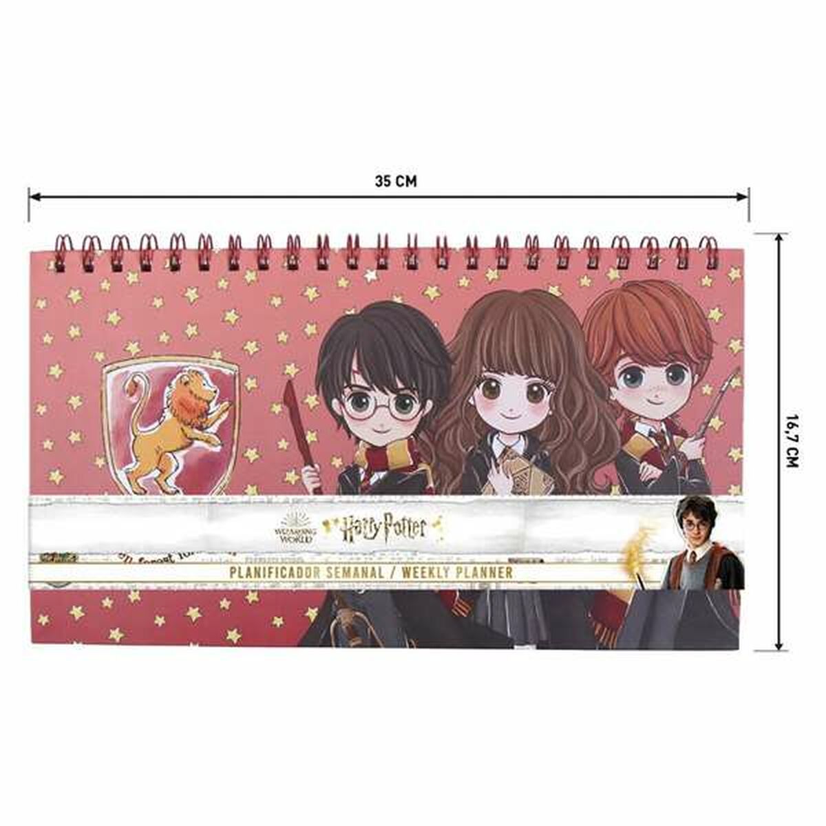 Veckoplanerare Harry Potter Blå Röd A4-Kontor och Kontorsmaterial, Kalendrar, dagböcker och personliga arrangörer-Harry Potter-peaceofhome.se