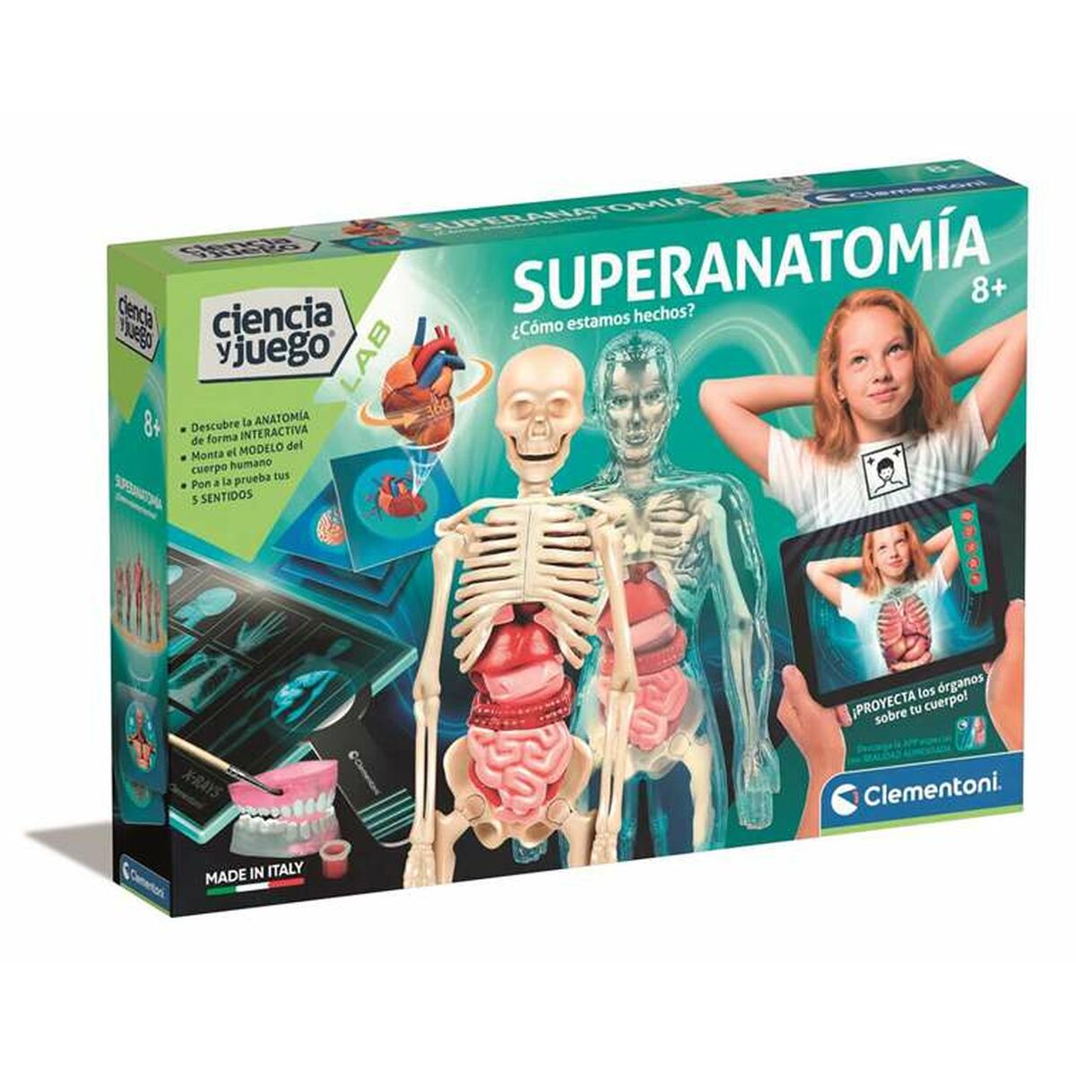 Vetenskapsspel Clementoni Superanatomía (ES)-Leksaker och spel, Lärande och utbildning-Clementoni-peaceofhome.se