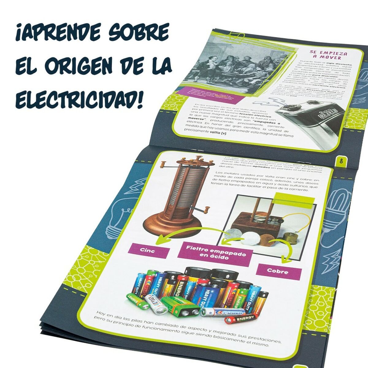 Vetenskapsspel Lisciani Electricidad ES (6 antal)-Leksaker och spel, Lärande och utbildning-Lisciani-peaceofhome.se